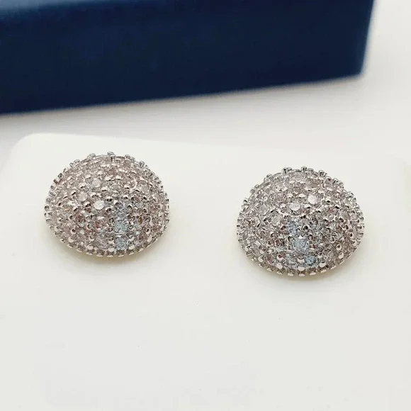 "925 Sterling Silver Plated CZ Earrings, EVBRS430 - Picture 8 of 9